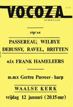 Voorkant programmaboekje concert 12 januari 1990
